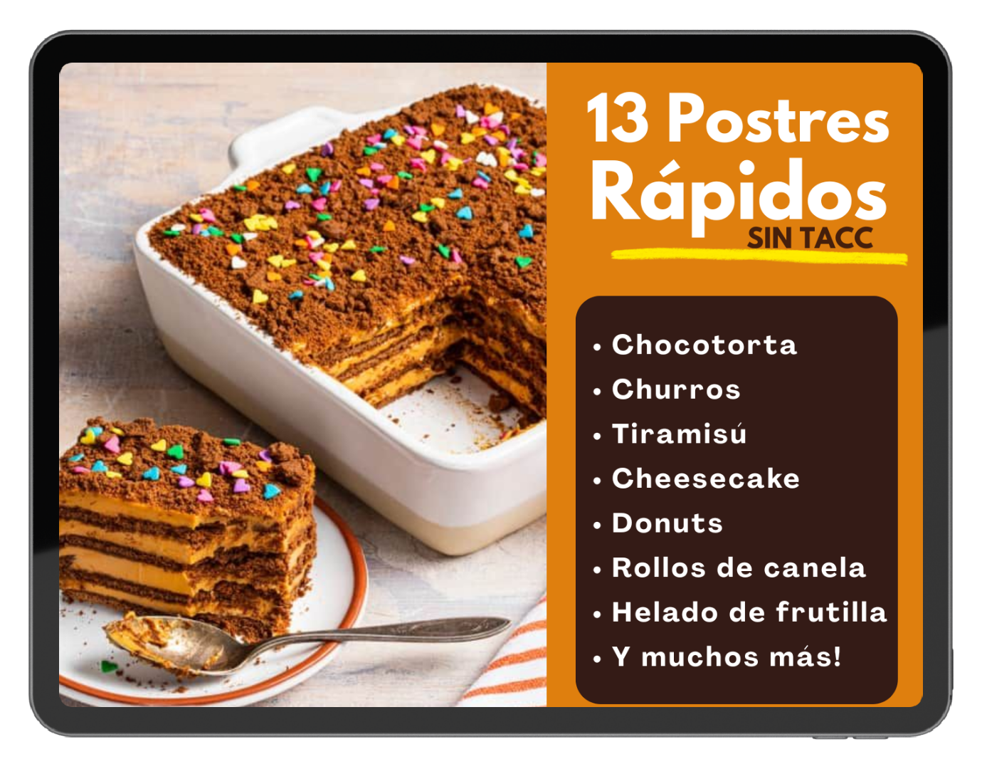 13 Postres Sin TACC